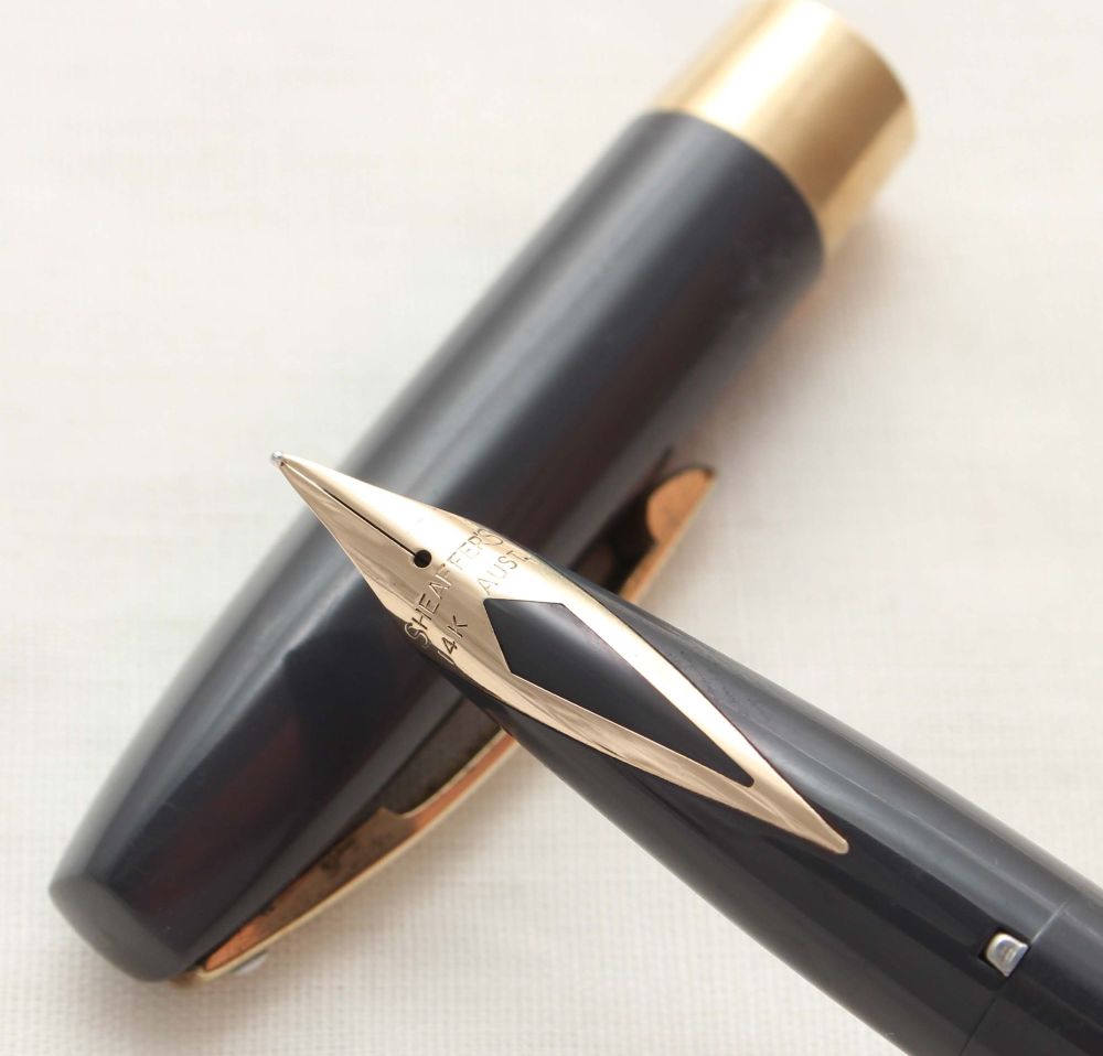 9977 Sheaffer Imperial Touchdown Fountain Pen in Grey, Smooth Fine FIVE STA