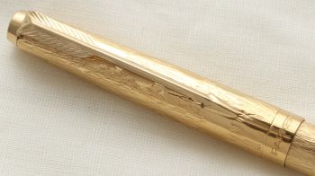 3113 Parker 61 Cumulus Ball Pen, Rolled Gold Cap and Barrel, Special "Cloud Series" Edition from 1976.