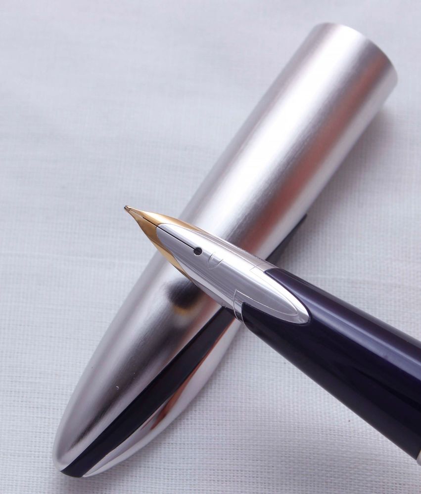 3336 AT Cross Verve Platinum Fountain Pen, Medium FIVE STAR Nib.