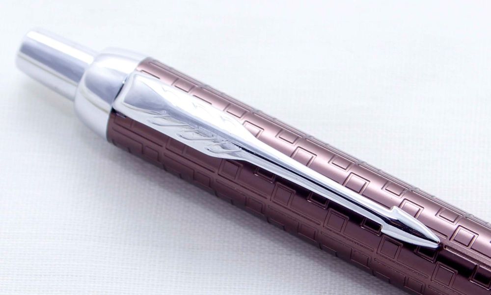 3385 Parker IM Premium Ballpoint in Brown with Chrome Trim. Brand New and Boxed.