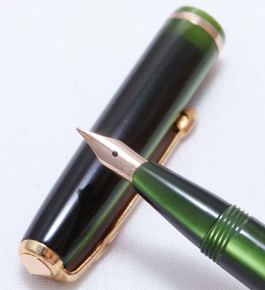 3590 Conway Stewart No.570 in Translucent Green. Fine Nib.