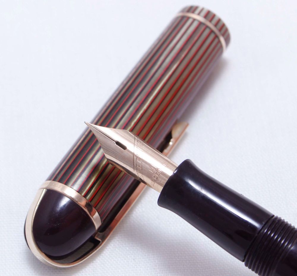 3566 Wahl Eversharp Skyline Senior Fountain Pen in Burgundy. Extra Fine FIV