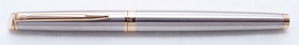 3602 Watermans Hemisphere GT Fountain Pen in Brushed Stainless Steel, Mediu