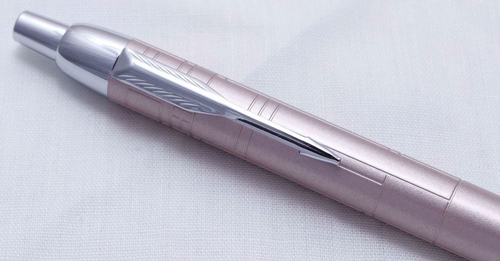 3612 Parker IM Premium Ball Pen in Pink with Chrome Trim. Brand New and Box