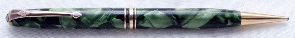 3698 The Conway No.33 Propelling Pencil in Green Marble.