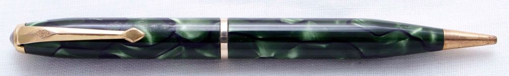 3699 The Conway No.25 Propelling Pencil in Green Marble.