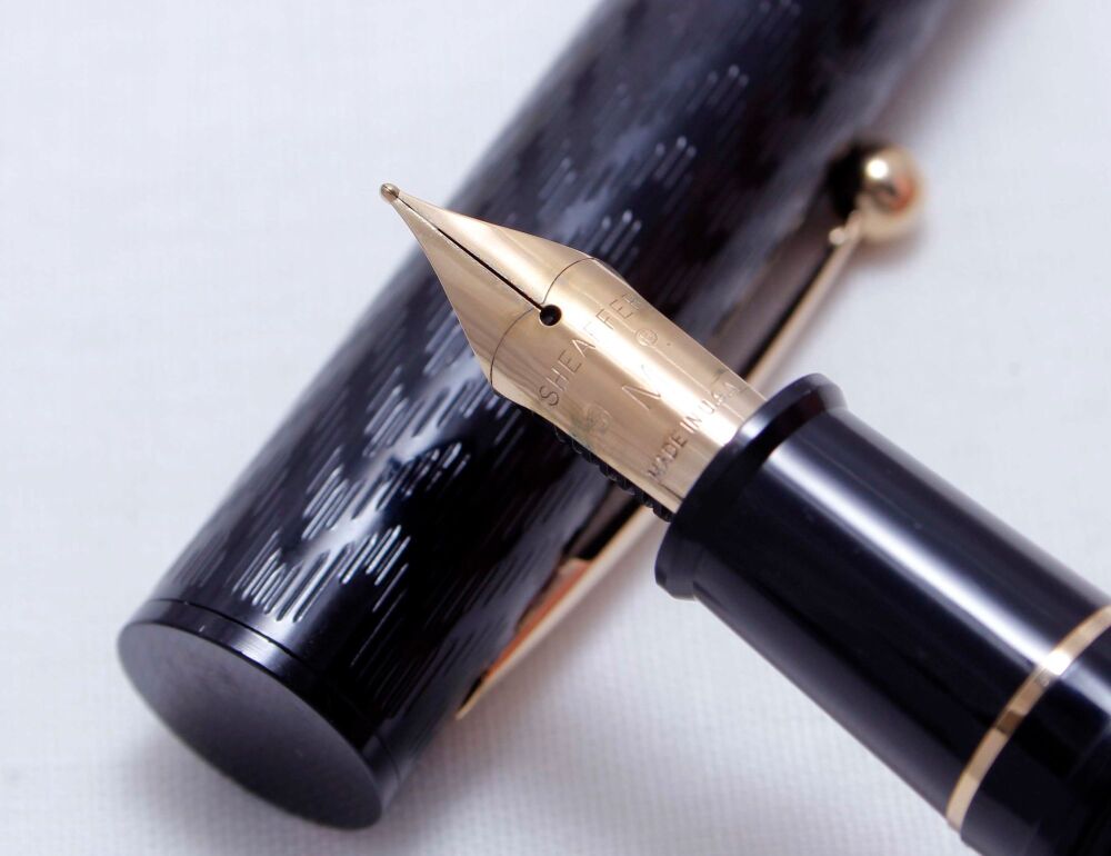 3963 Sheaffer 'No Nonsense' Old Timer Flat Top Fountain Pen in Black ...