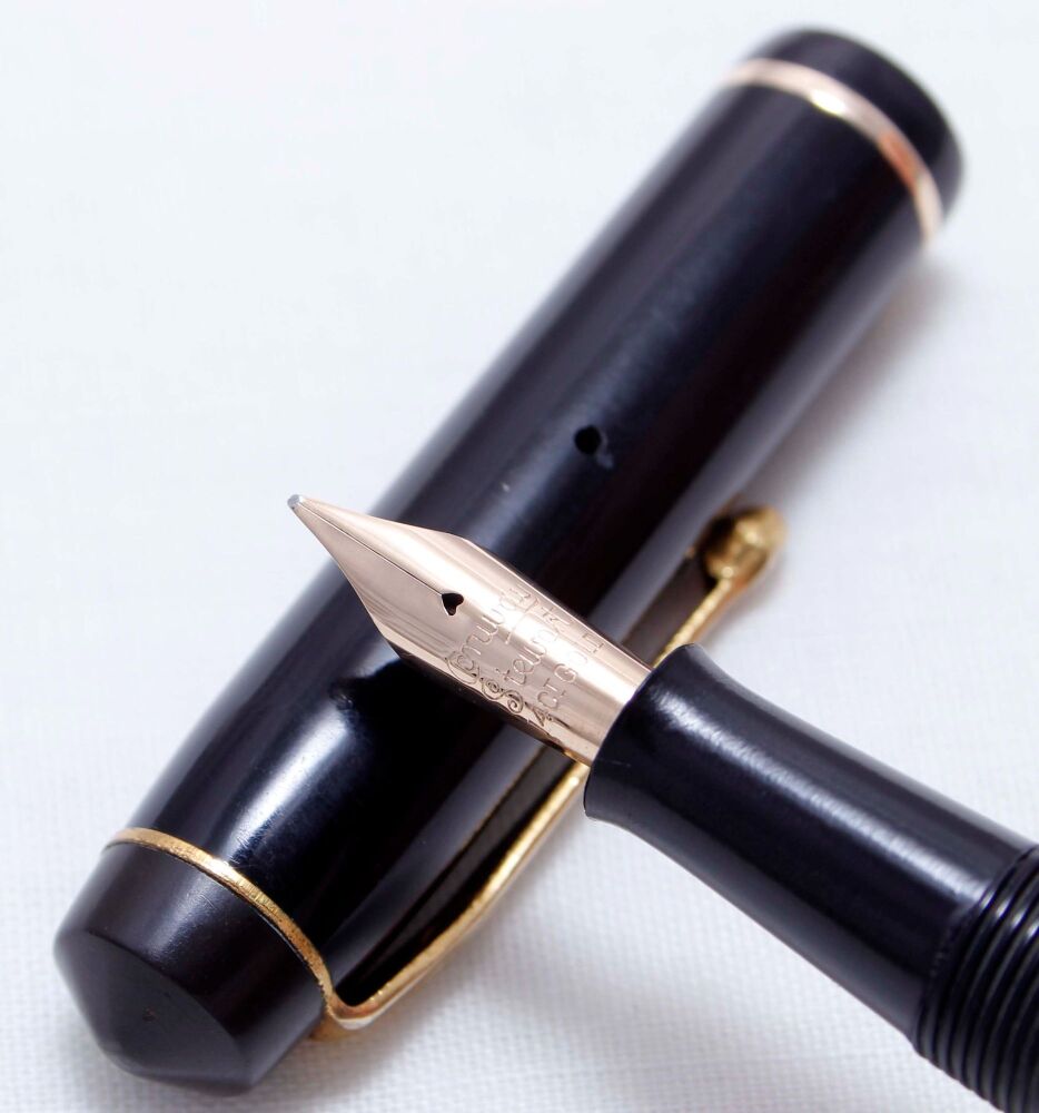 4060 Conway Stewart No.759 in Classic Black. Fine Italic FIVE STAR Nib.