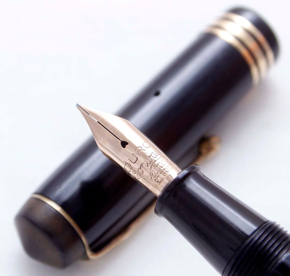 4081 Conway Stewart No.55 in Classic Black. Fine Italic FIVE STAR Nib.