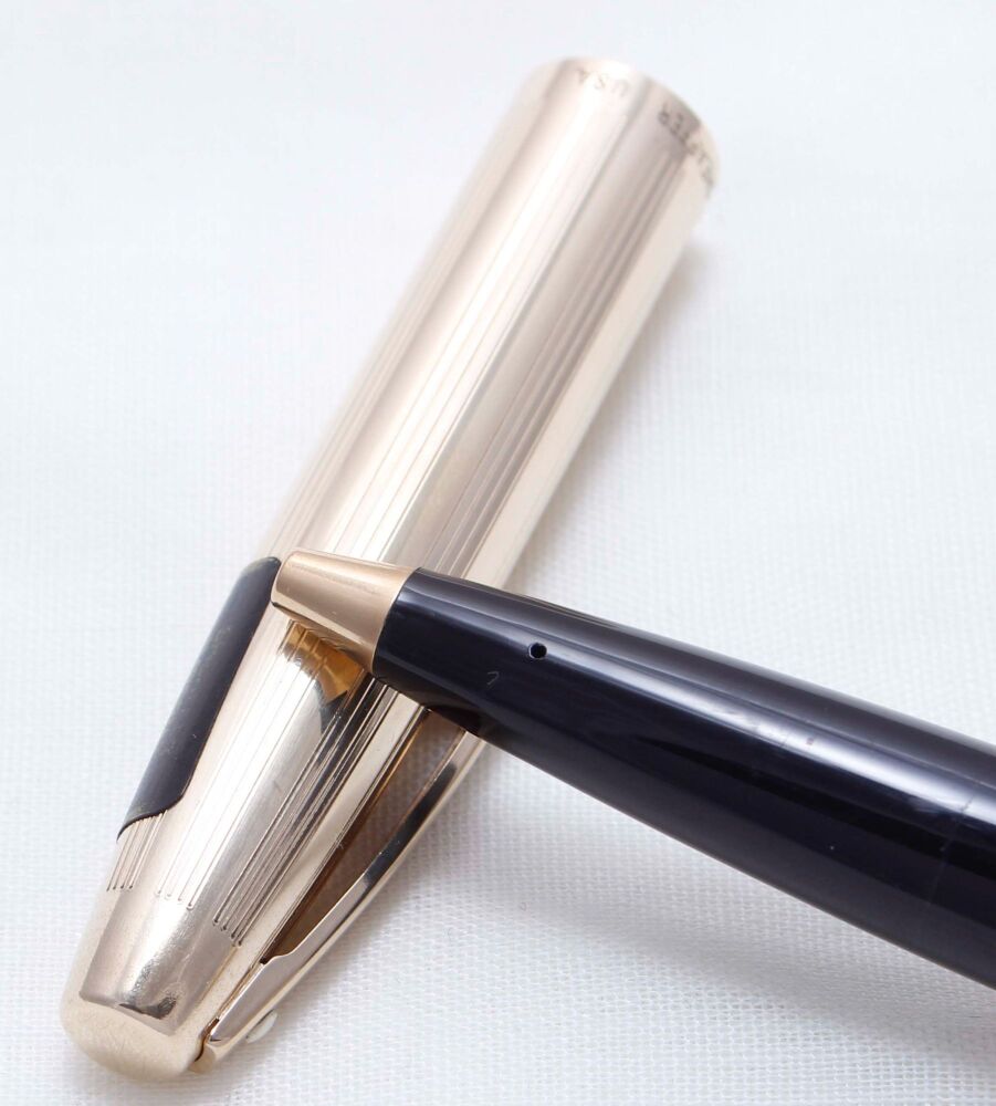 4145 Sheaffer Imperial Rollerball in Rolled Gold.