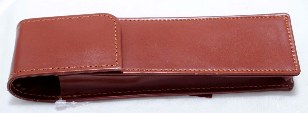 Leather Single Pouch in Brown