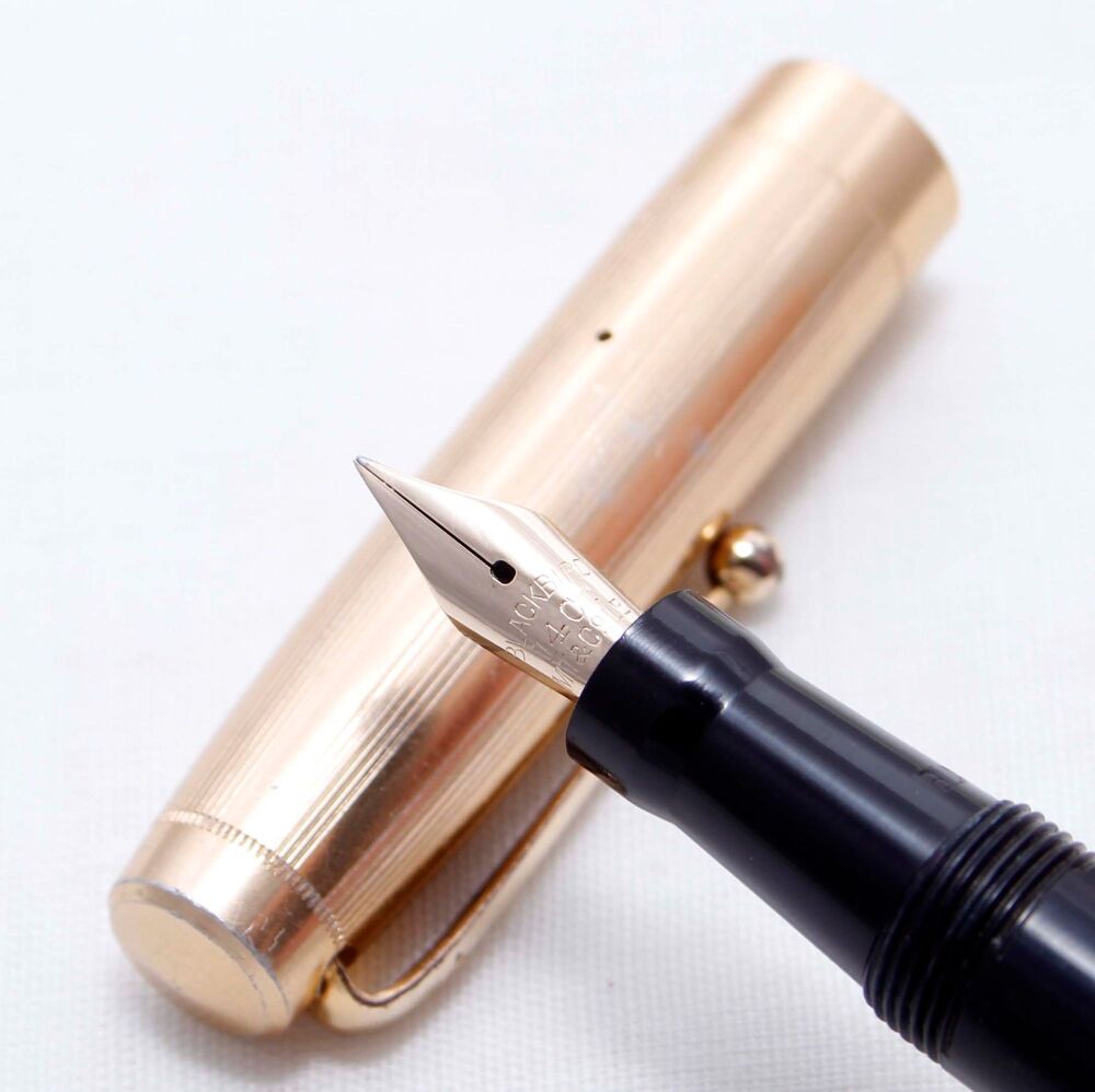4165 Blackbird (Mabie Todd) Self Filler 5260 Fountain Pen in Black. Smooth 