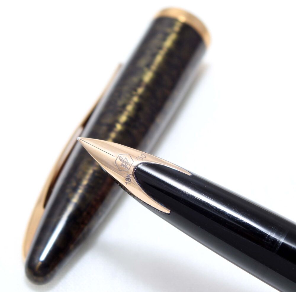 4274 Watermans Carene Fountain Pen in Sea Garden with Gold Filled trim. Smo