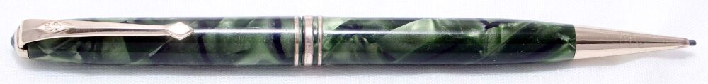 4343 Conway Stewart No.33 Propelling Pencil in Green Marble.