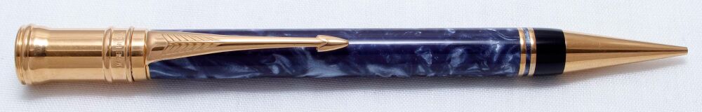4476 Parker Duofold Centennial or International Pencil in Blue Marble. Mint.