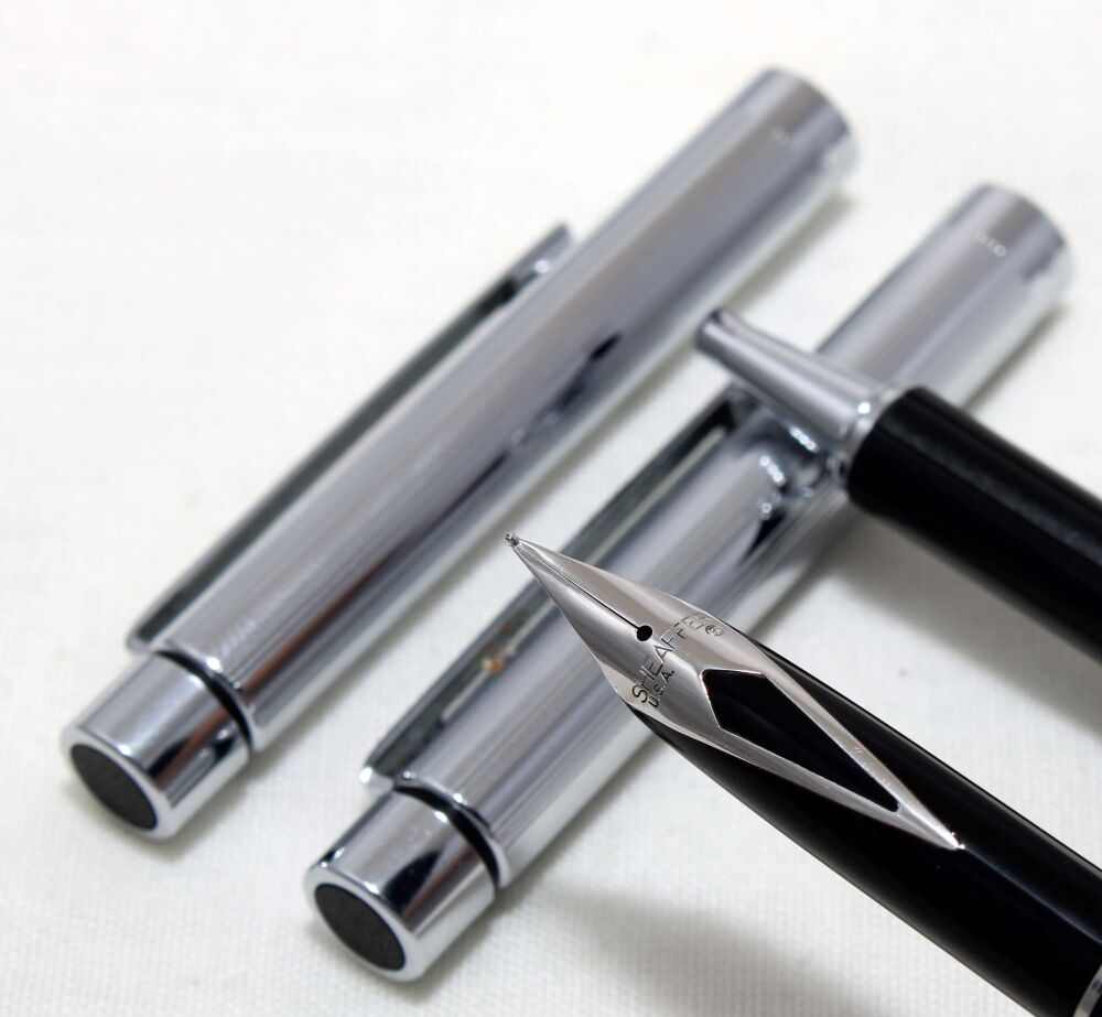 4517 Sheaffer Targa Slim 1000s Fountain Pen and Rollerball Set. Medium FIVE