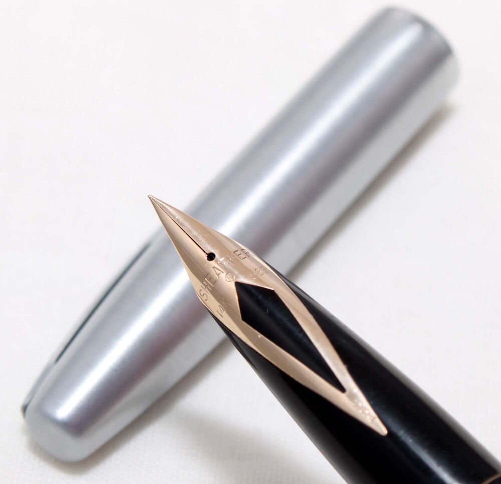 4539 Sheaffer Imperial CT Fountain Pen in Brushed Stainless Steel, Smooth Fine FIVE STAR Nib.