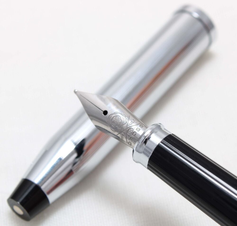 4597 AT Cross 'Century II' Fountain Pen in Polished Stainless Steel. Medium