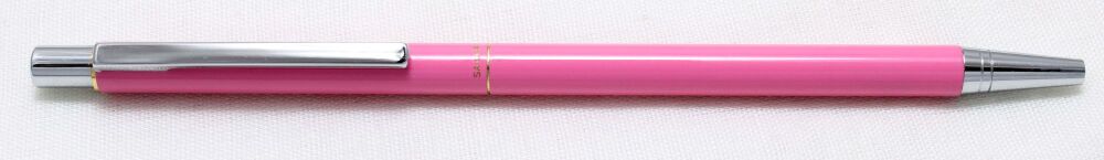4620 Sailor Chalana Ball pen in Pink with chrome trim. Mint.