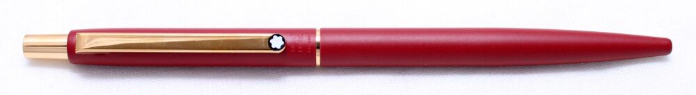 4625 Montblanc Slimline Ball Pen in Matt Red. Mint.