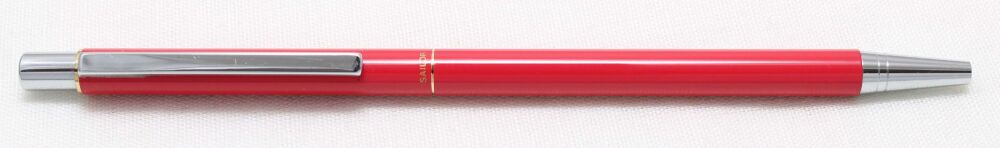 4619 Sailor Chalana Ball pen in Red with chrome trim. Mint.