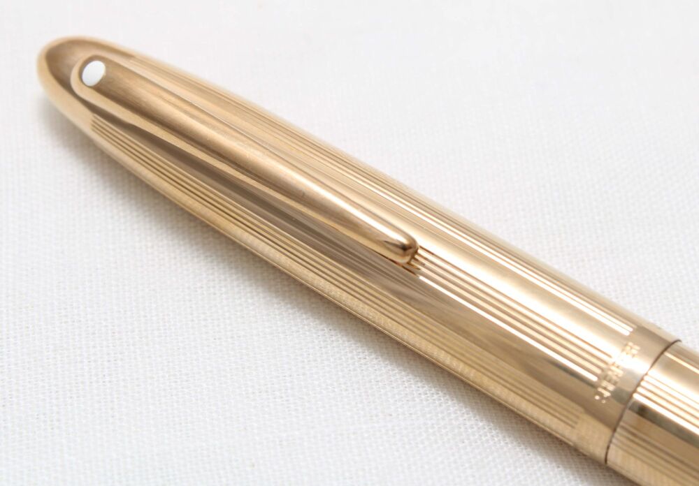 4669 Sheaffer Crest 590 Gold plated Ball Pen. Mint and unused.