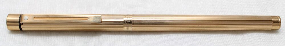 4670 Sheaffer Targa Slim 1005s 23ct Gold Plated Fountain Pen. Medium FIVE S