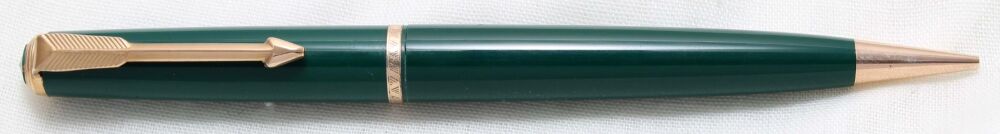 4710 Parker Duofold Propelling Pencil in Green with Gold filled trim.