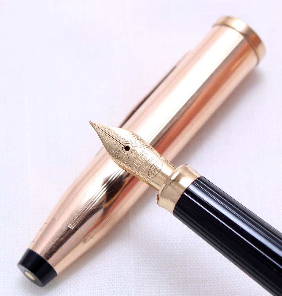 4737 AT Cross 'Century II' Fountain Pen in Rolled Gold, Medium 18ct Gold FI