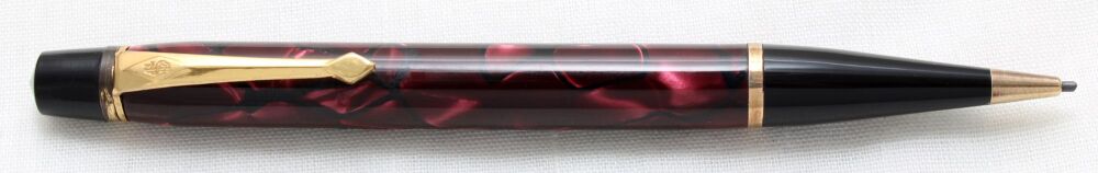 4752 Conway Stewart Nippy No.3 Propelling Pencil in Burgundy Marble.