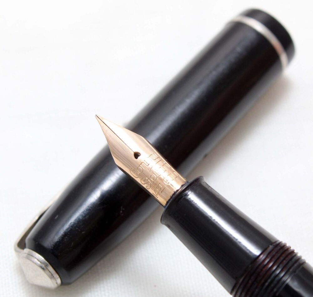 4804 Conway Stewart No.75 in Classic Black, Fine FIVE STAR Nib.