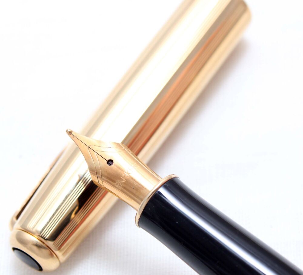 4882 Parker Sonnet Place Vendome Fountain Pen in Dimonite G. Medium FIVE STAR Nib.