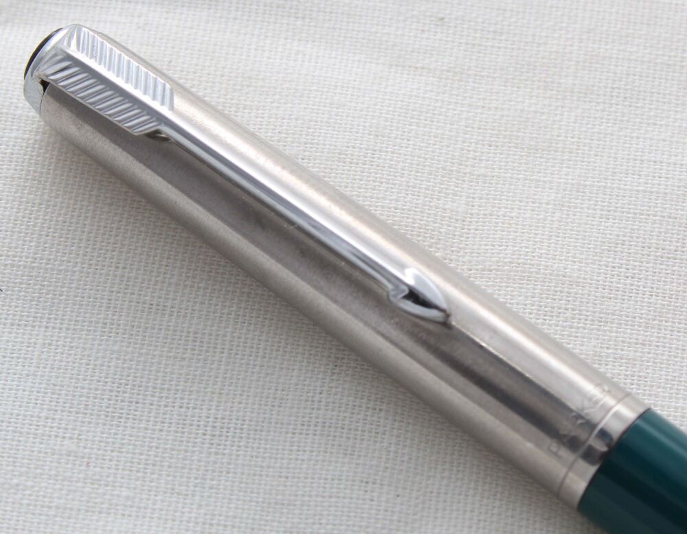 5129 Parker 61/65 Mk1 Pencil in Teal Blue and Lustraloy.