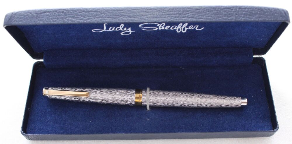 5285 Sheaffer Lady 925 Fountain Pen in Seaspray. Smooth Medium FIVE STAR Ni