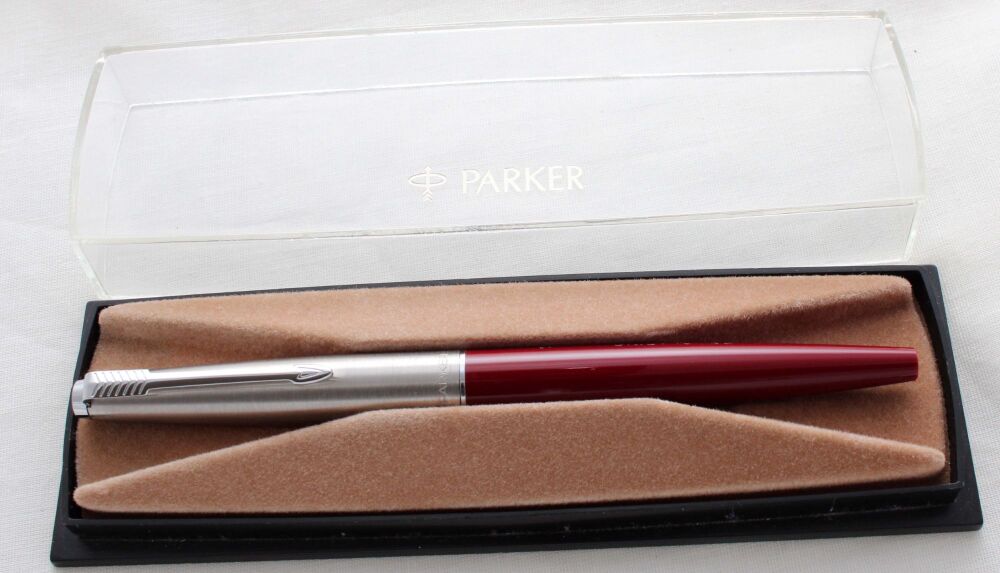 5294 Parker 45 CT in Burgundy. Smooth Medium Nib. Mint and Boxed.