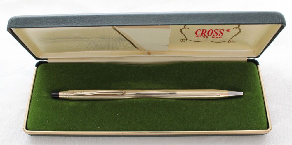 5300 AT Cross Century Classic Ball Pen in 10ct Rolled Gold.