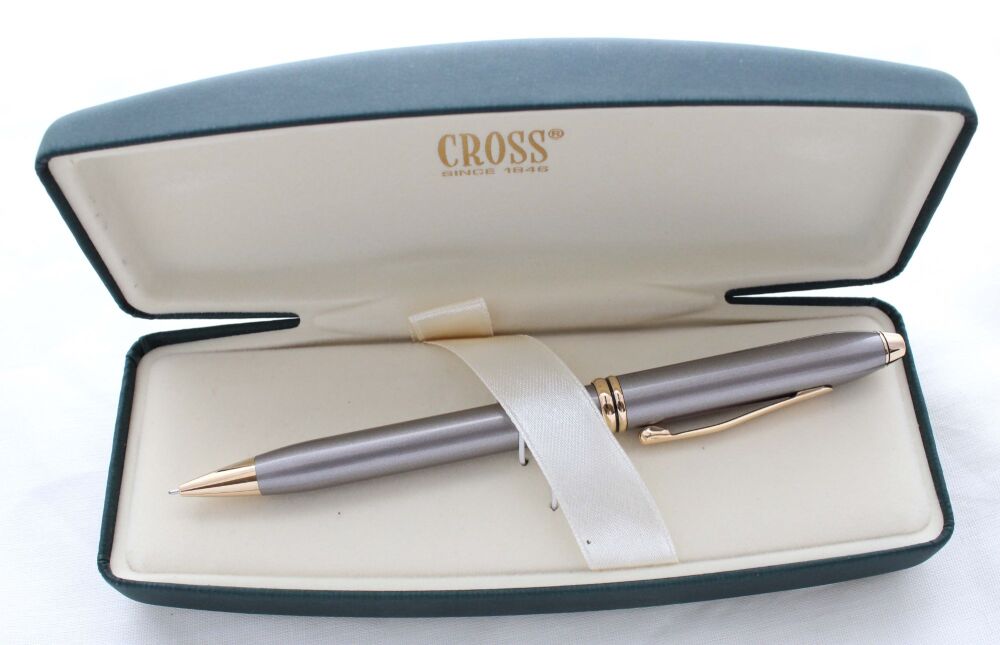 5299 AT Cross 'Townsend' Pencil in Quicksilver. Mint and Boxed.