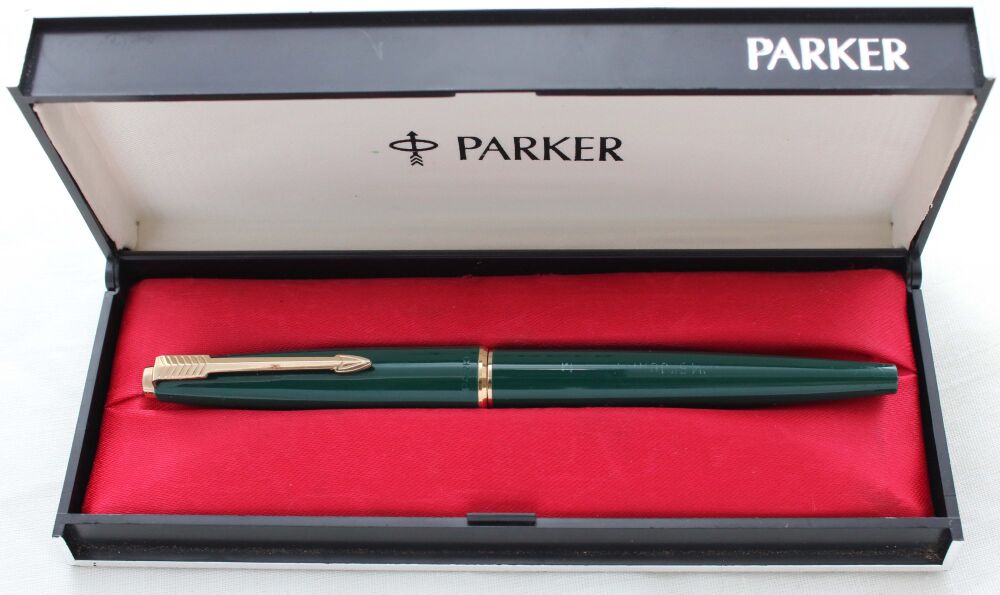 5317 Parker 45 GT in Green. Medium FIVE STAR Nib, Boxed.