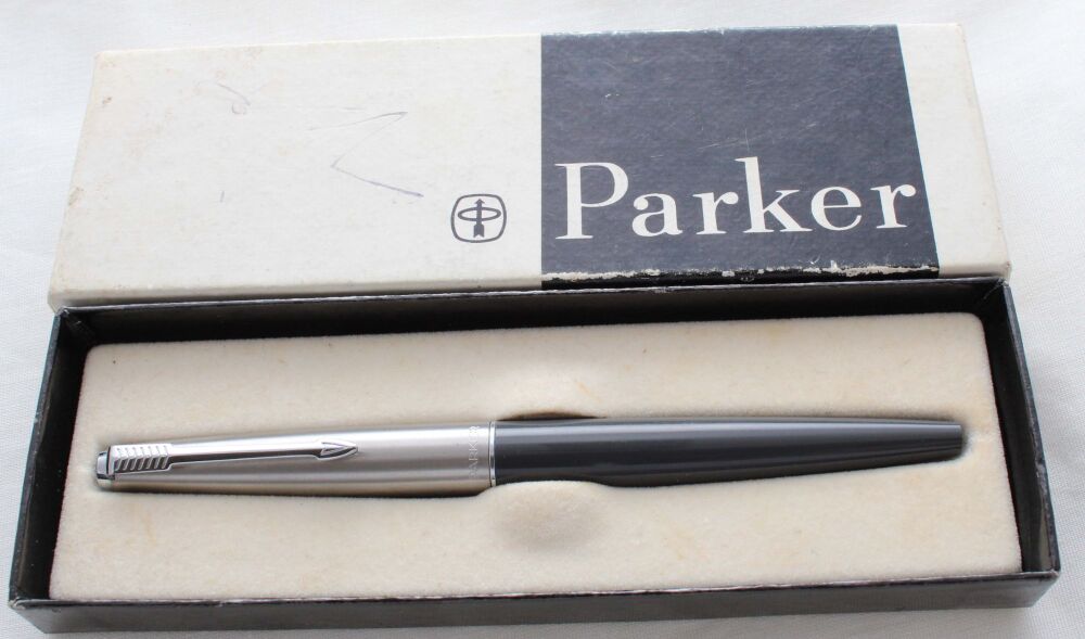 5327 Parker 45 CT in Black. Smooth Extra Fine Nib. Mint and Boxed.