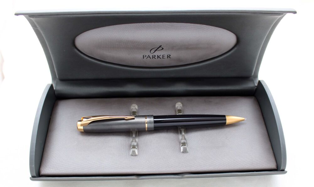 5361 Parker 100 Pencil in Cobalt Black. Mint and Boxed.