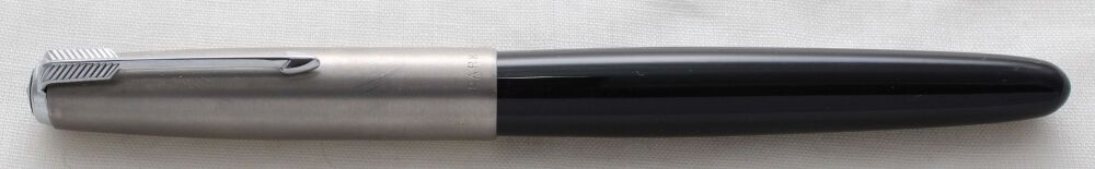 5196 Parker 51 Aerometric in Black with a fabulous Double Broad FIVE STAR Nib.