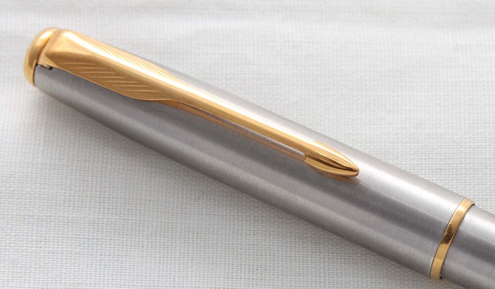 5220 Parker Sonnet Propelling Pencil in Brushed Stainless Steel.
