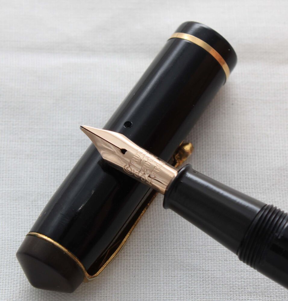 5227 Conway Stewart No.286 in Classic Black. Fine side of Medium FIVE STAR Nib.
