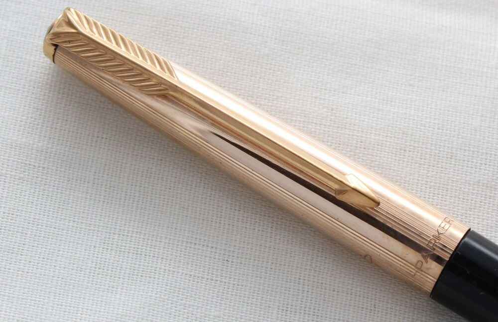 5238 Parker 61/65 MkI Propelling Pencil in Burgundy with a Rolled Gold Cap.