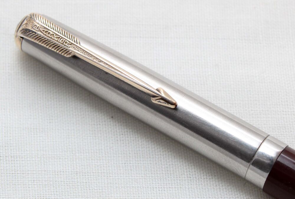 5399M Parker 51 Vacumatic Propelling Pencil in Cordovan Brown with a Lustraloy Cap.