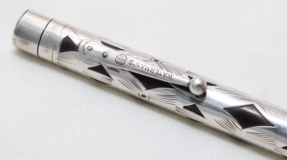 5437 Watermans Ideal Propelling Pencil in Sterling Silver.