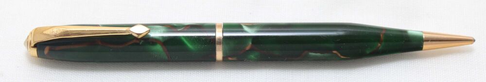 5506 Conway Stewart Propelling Pencil in Green Marble.