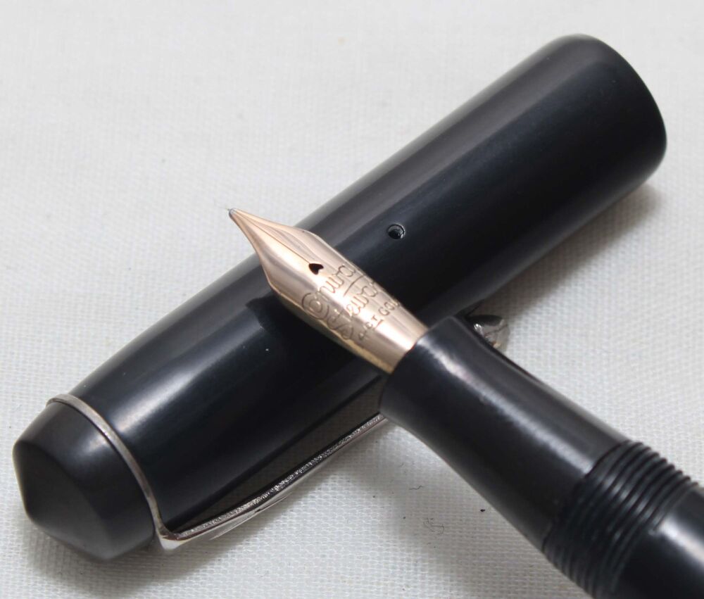 5550 Conway Stewart No.475 in Classic Black, Smooth Medium FIVE STAR Nib.