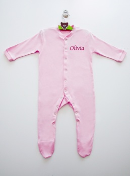 Pink Baby Sleep Suit 