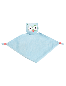 Owl Comfort Blanket BLUE